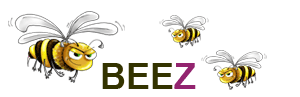 Logo Beez, trois petites abeilles